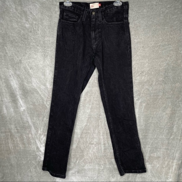 Free World Night Train Regular Black Jeans Size 28 - Picture 1 of 10